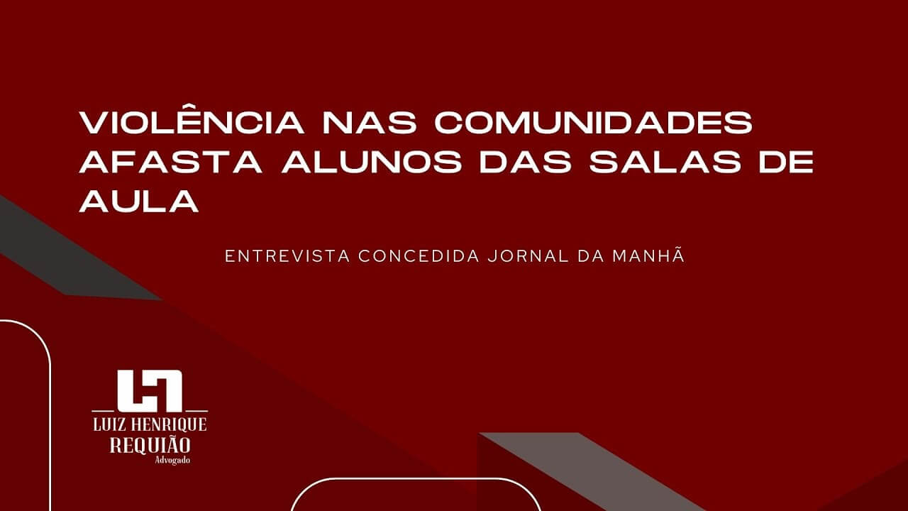 Jornal da Manhã: Violência nas comunidades afasta alunos das salas de aula.